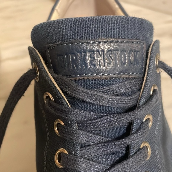 Birkenstock Arran Navy Blue Canvas Sneaker Tennis Shoe - Picture 17 of 17